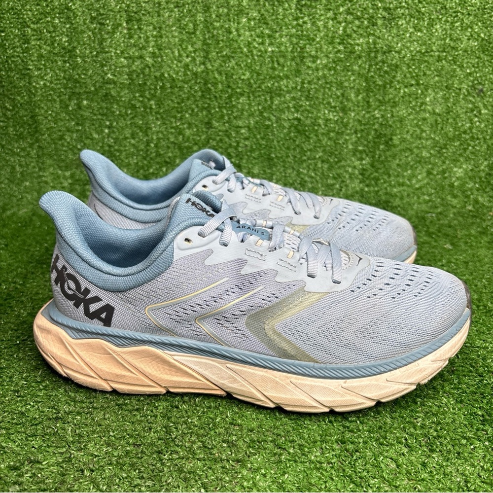 Hoka One One Arahi 5 Running Shoes Women’s Sz 9.5 B Blue Athletic Road Trainers